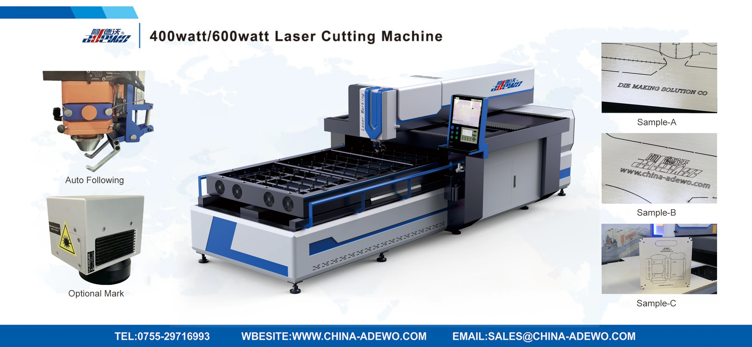 400watt/600watt Laser Cutting Machine Manufacturer