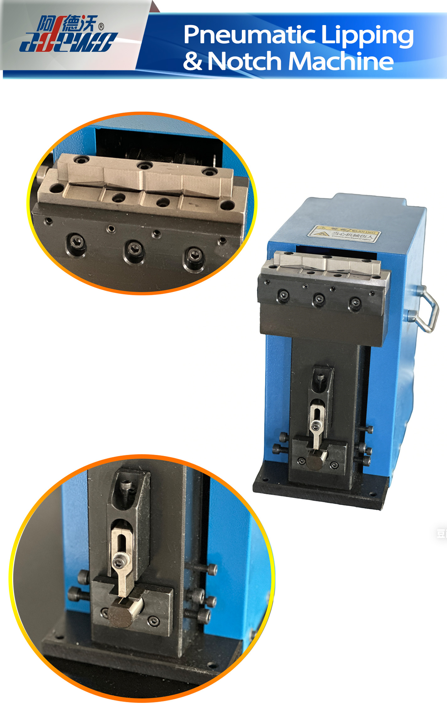 Pneumatic Lipping&Notch Machine