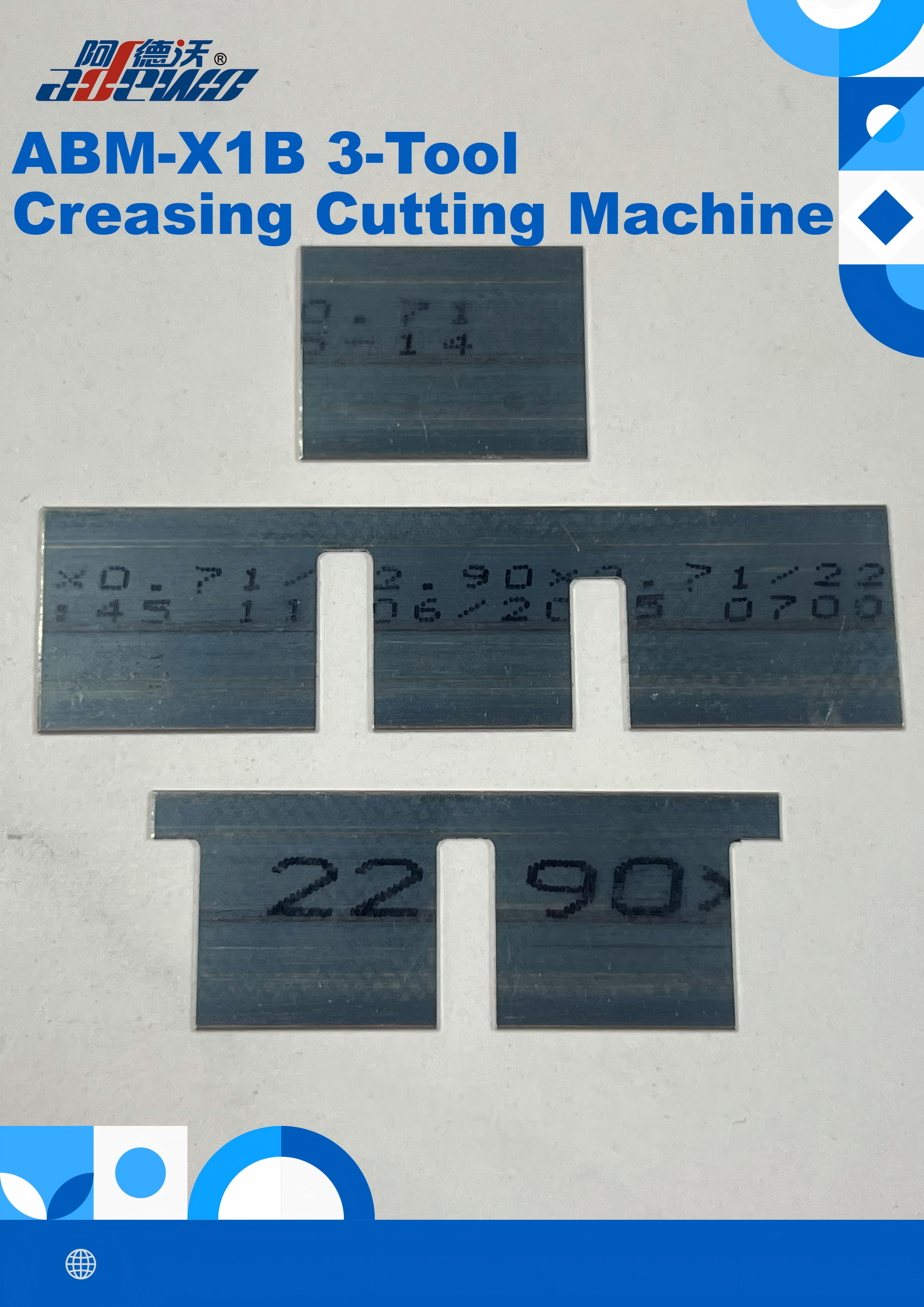 ABM-X1B 3-Tool Creasing Cutting Machine