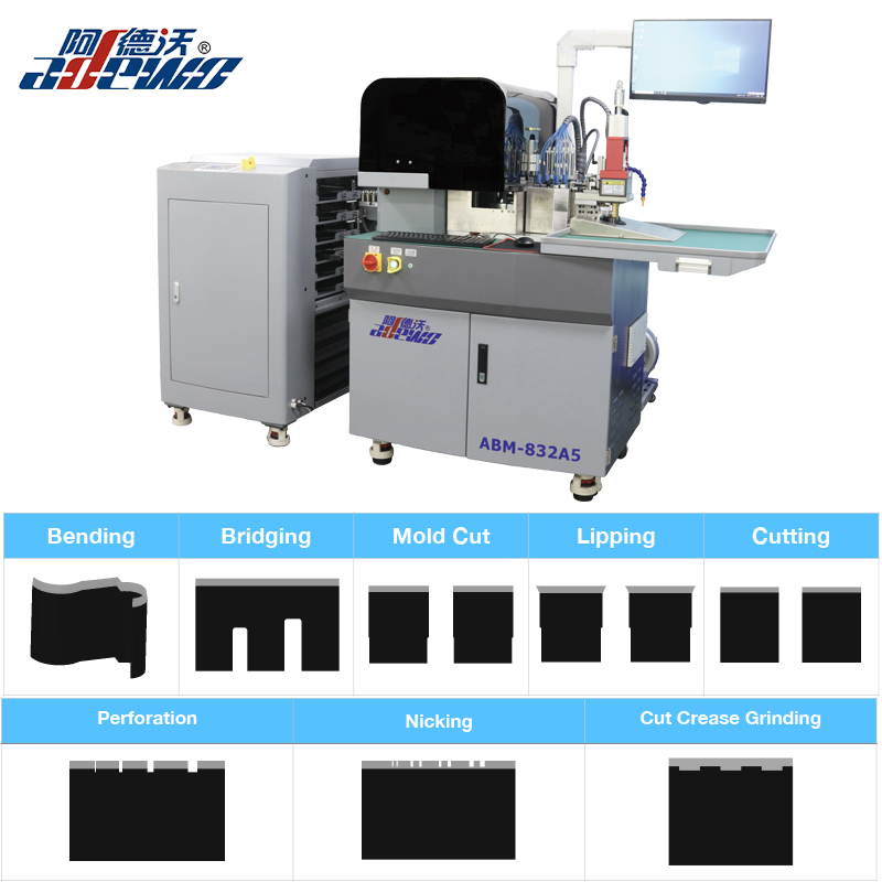 New Steel Rule Auto Bender Machine with Cut Crease Grinding